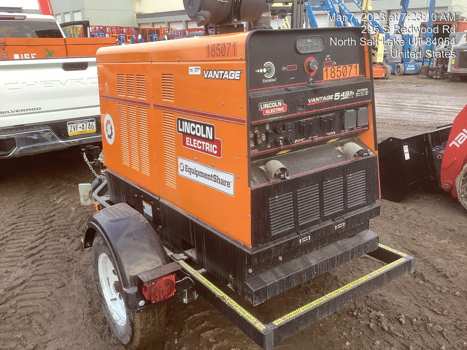 2021 Lincoln Electric Vantage 549X Ready Pak 3, ORANGE (includes trailer, cable rack, fender light kit)