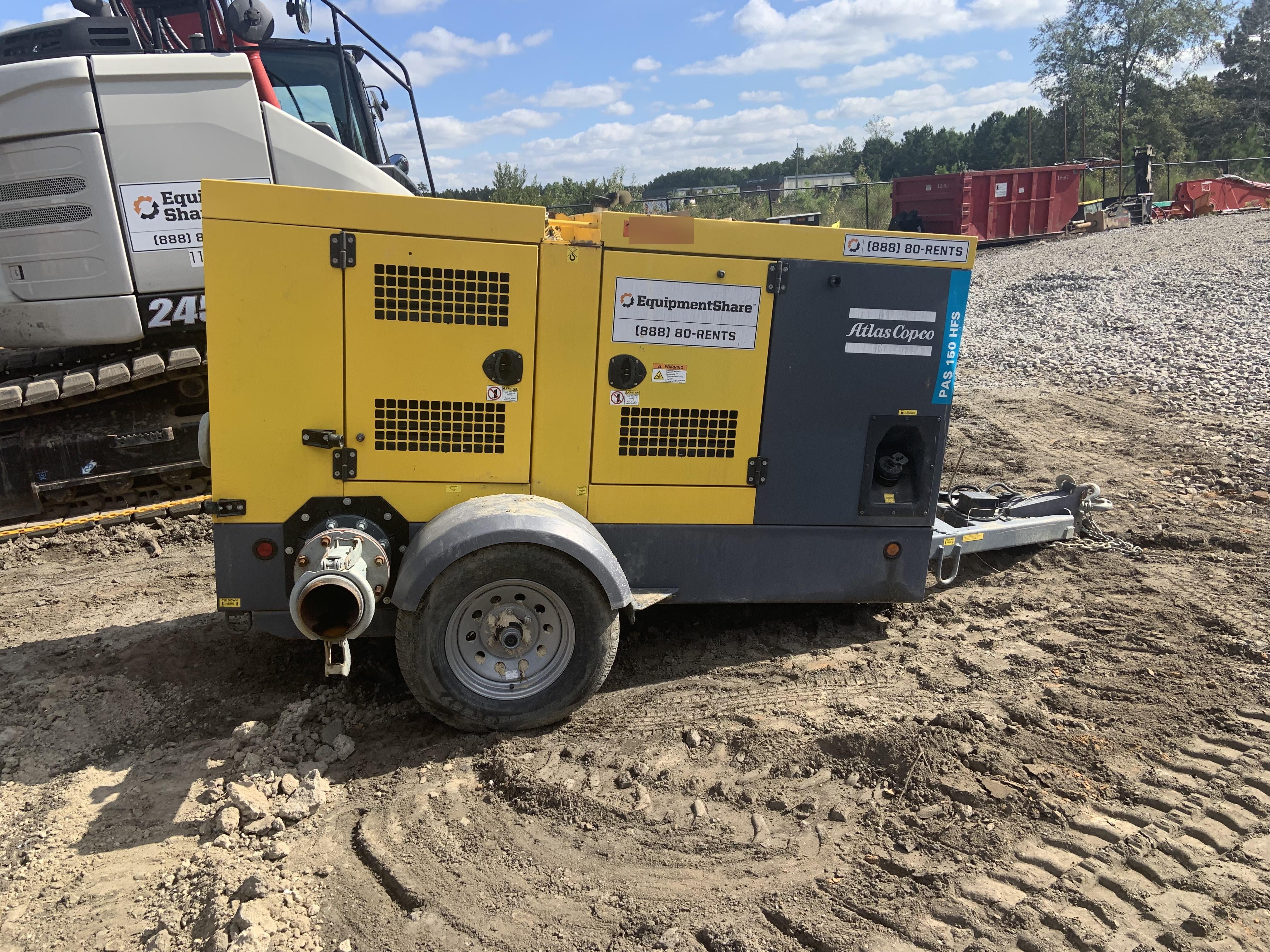 2020 ATLAS COPCO PAS 150 HF CS Enclosed