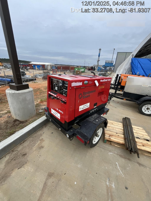2024 Shindaiwa DGW400DML Kubota D902 Engine, 23 HP, Dual Op Welder, Wire, Arc, Droop Stick, Tig, and CC Stick Functionality, Simulphase, 3 Phase and 1 Phase Gen Output, Single Axle NB Trlr, Slr Trckl Chrg 12V 12W, Fire Ext, T3