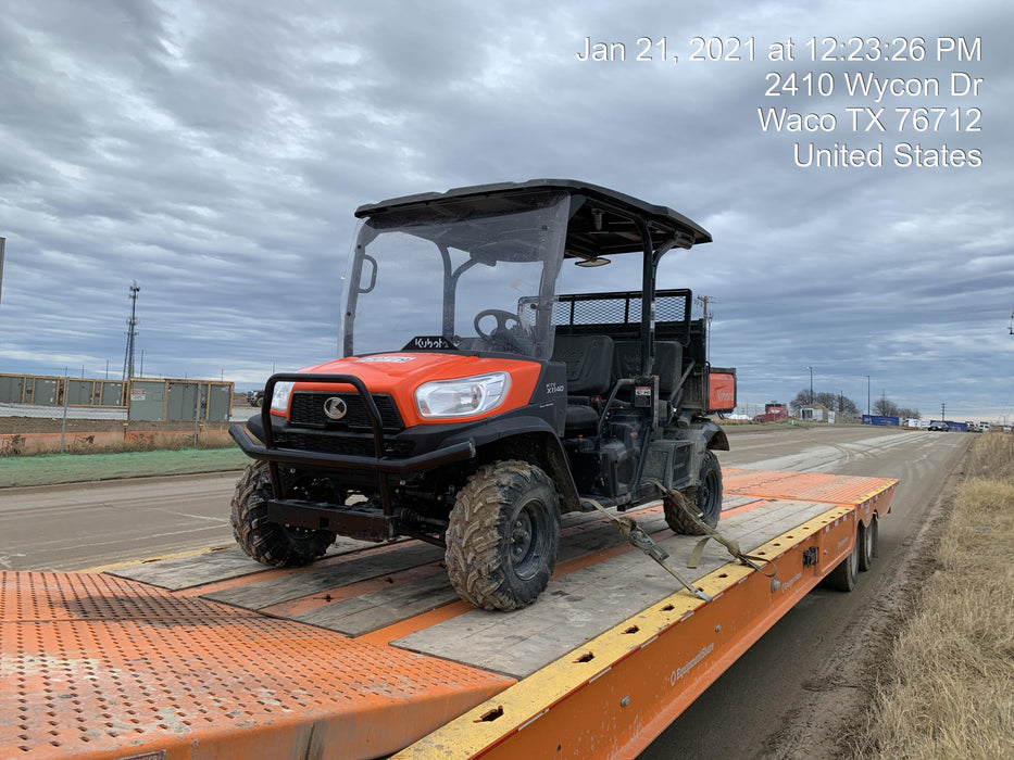 Kubota RTV-X1140WL-A 4WD, LED Strobe, Windshield Acrylic Clear, Plastic Canopy, Wire Harness Kit, Backup Alarm, Bed Liner