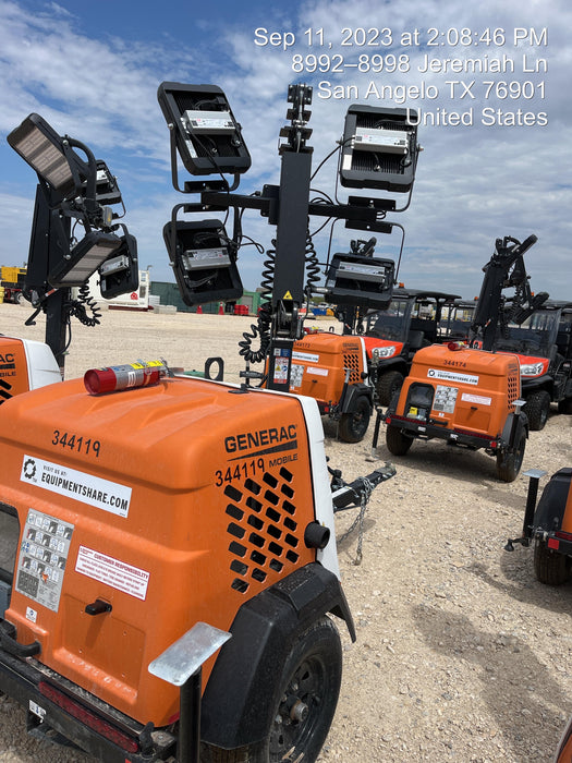 2023 Generac MLT2 Diesel, Flex Switch 120V Input, Powerzone Controller, (4) 320W LED Lights, 4kW Generator, 39.9 Gal Fuel Tank, 2" Ball, T3