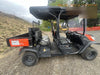 2021 Kubota RTV-X1140W-H Plastic Canopy, Windshield Acrylic Clear, LED Strobe Light, Wire Harness Kit, Back up Alarm
