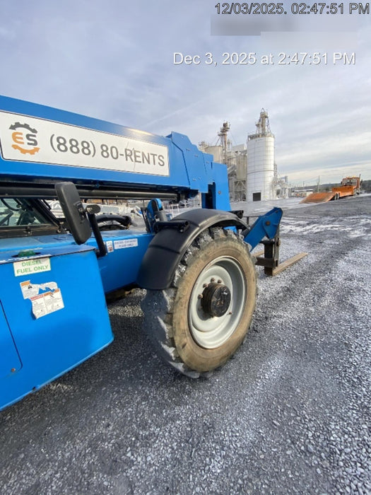 2019 Genie GTH-1056 Cab/Heat/AC, Solid RT Tires, LED Work Lights, Beacon 60" QA Carriage, 60" Forks