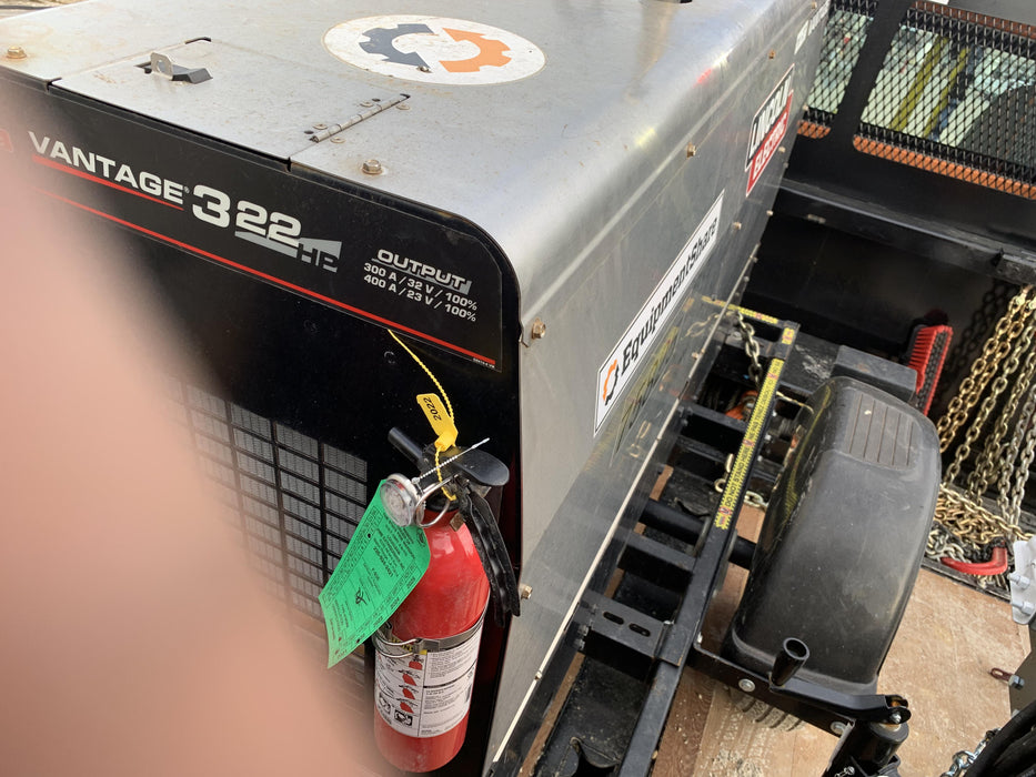 2020 Lincoln Electric Vantage 322 Welder Ready-Pak 3, w/ GPS & Decals (includes trailer, cable rack, fender light kit)