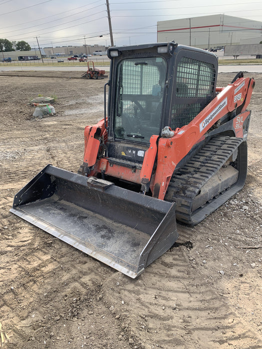 2019 Kubota SVL95-2S Cab/Heat/Air, Standard Tracks, Standard Flow, Hydraulic QC 80" HD w/ Smooth Cutting Edge