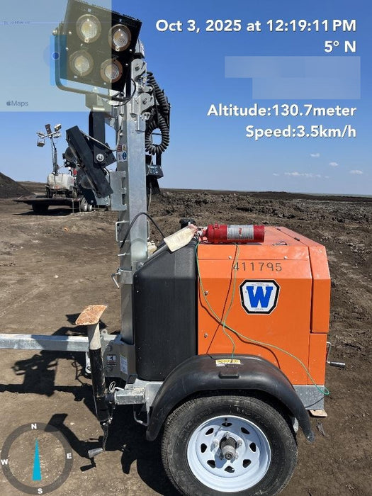 2024 Wanco WLTT-4MM4K Diesel, Deep Sea Controller, Shore Power Plug, Auto Start, (4) 350W LED Floodlights, 4kW Generator, 60 Gal Fuel Tank, 2" Ball, T3