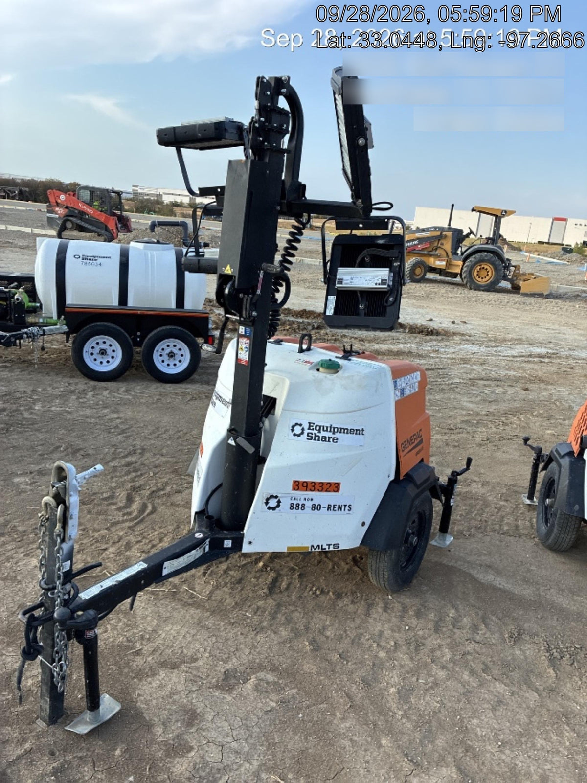 2024 Generac MLT2 Diesel, Flex Switch 120V Input, Powerzone Controller, 
(4) 320W LED Lights, 4kW Generator, 39.9 Gal Fuel Tank, 2" Ball, T3