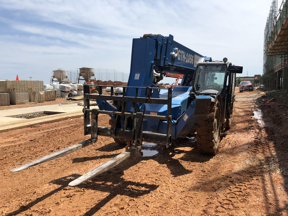 2019 Genie GTH-1056 Cab/Heat/AC, FF Tires, LED Work Lights, Beacon 60" QA Carriage, 60" Forks