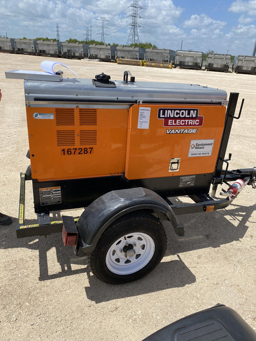 2021 Lincoln Electric Vantage 322 Vantage 322 Ready Pak 3 w/ Decals, ORANGE (includes trailer, cable rack, fender light kit) NO Telematics