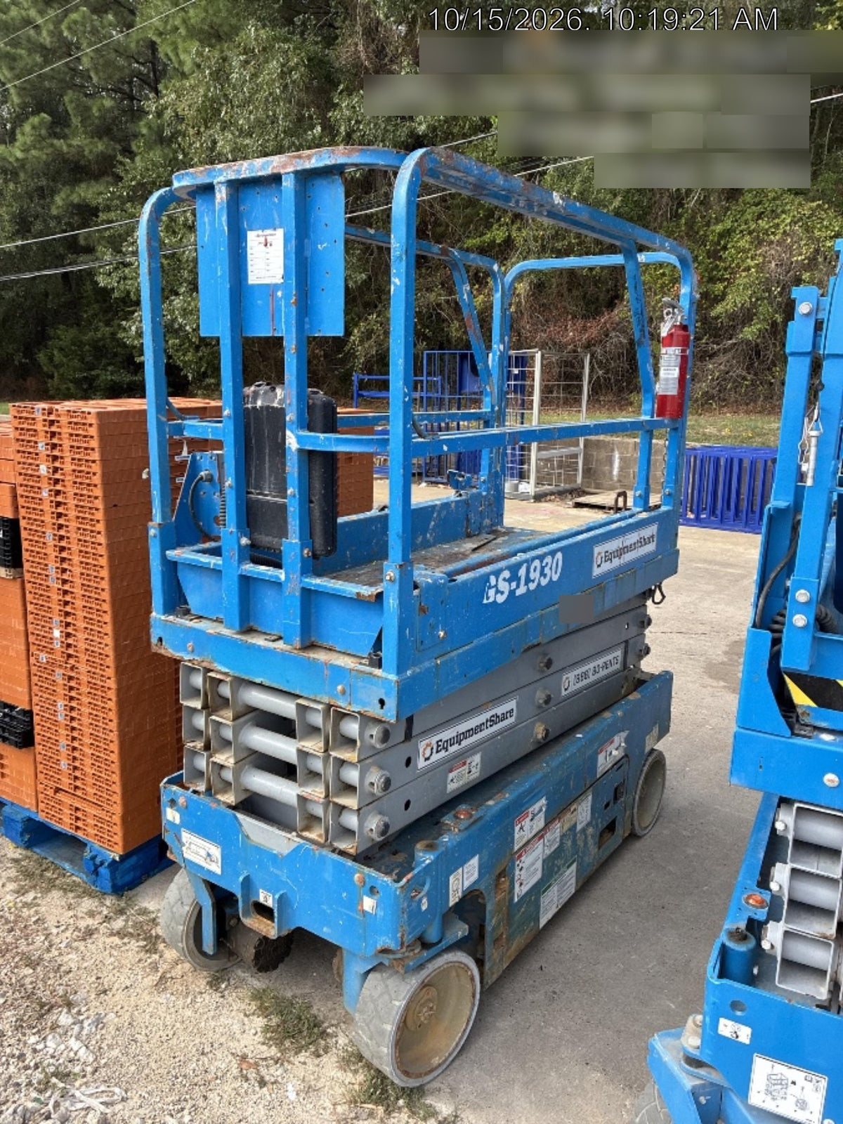 2019 Genie GS-1930 Fixed Rails with Chain Entry