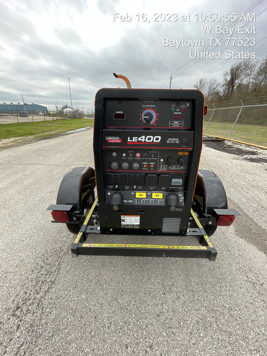 2022 Lincoln Electric LE400 Kubota V1505, Trlr, Cable Rack, Light Kit, ES Decals, T3