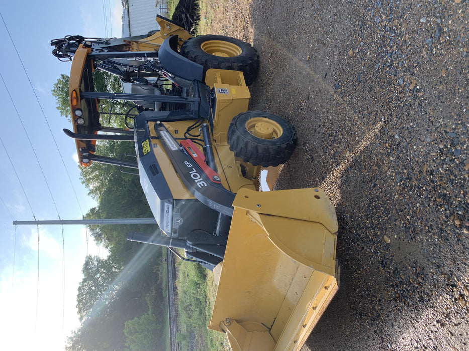 2019 John Deere 310LEP - Extendable Stick 4WD, Canopy, Extendable dipper, ISO Controls, 2 way Auxiliary Hydraulics, 4 in 1 Loader bucket w/ hook, Beacon w/ Buckets: 12”, 18”, and 24
