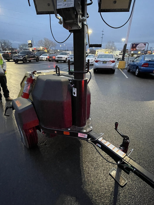 2022 Allmand NLV3GR (4) LED Light Fixture 350W, 23' Vertical Mast, 3kW Prime, Towable, ES Decals, T3