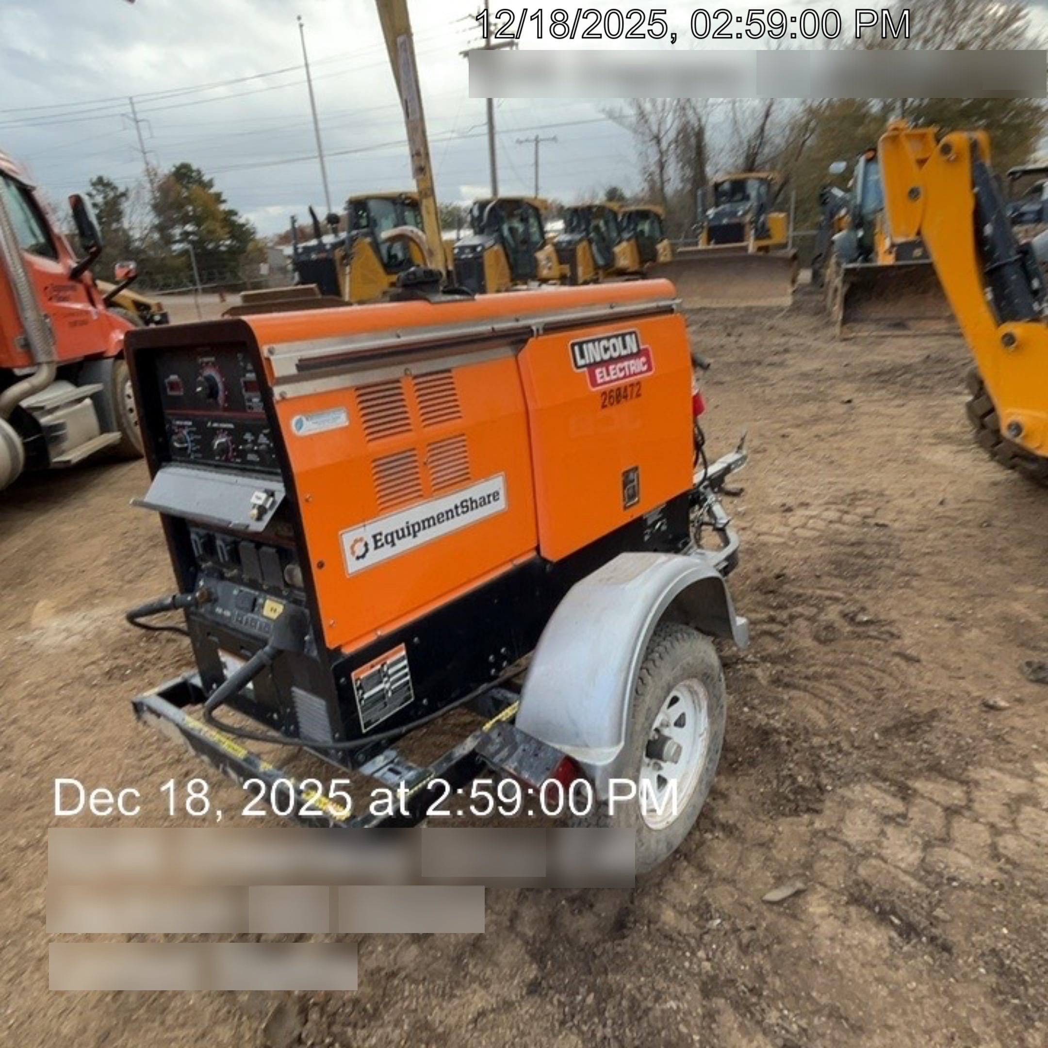 2022 Lincoln Electric LE400 Kubota V1505, Trlr, Cable Rack, Light Kit, ES Decals, T3