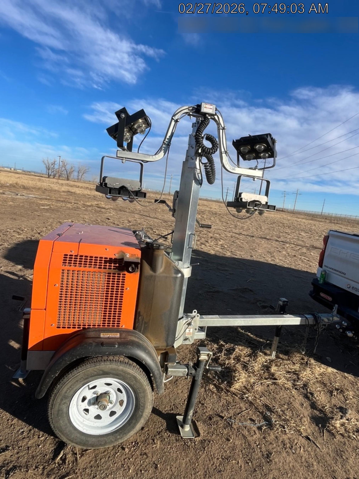 2024 Wanco WLTT-4MM4K Diesel, Deep Sea Controller, Shore Power Plug, Auto Start, (4) 350W LED Floodlights, 4kW Generator, 60 Gal Fuel Tank, 2" Ball, T3