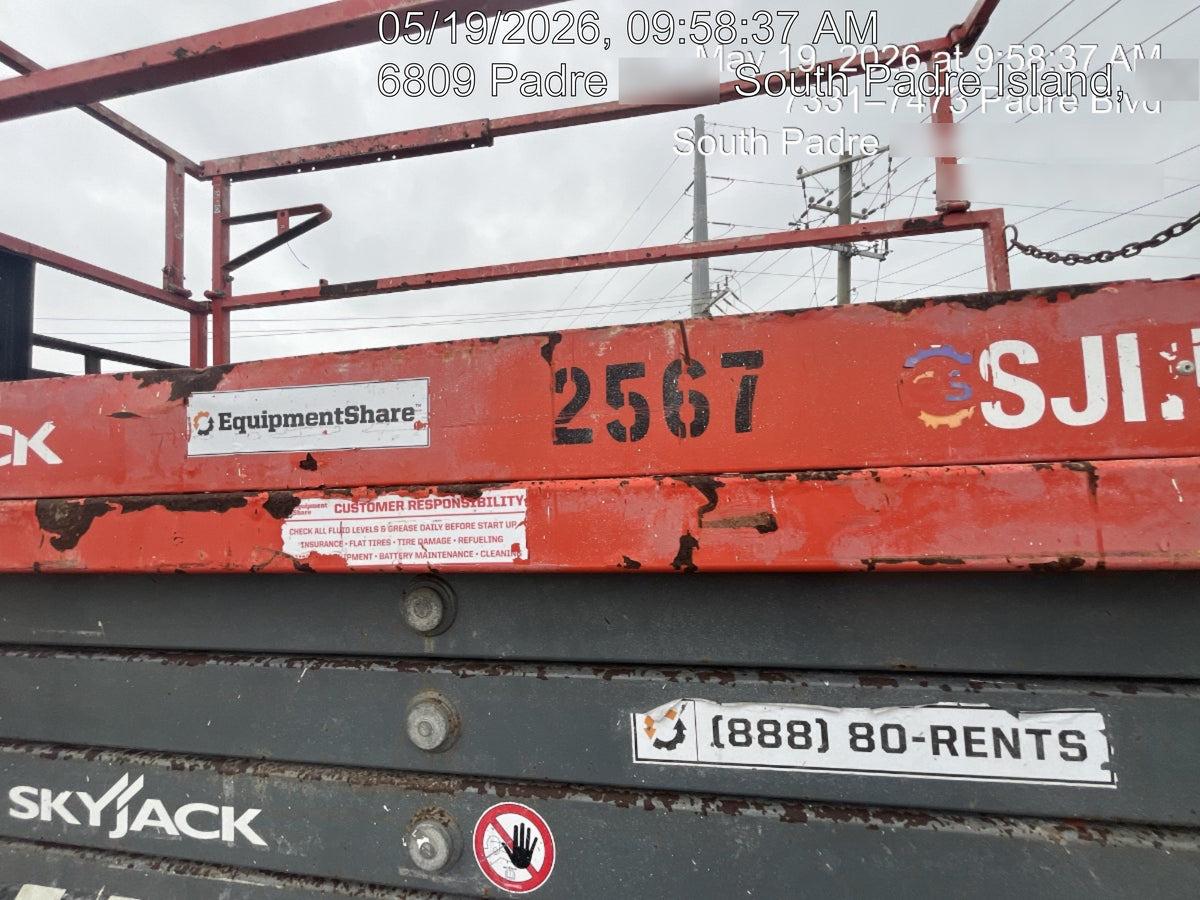 2016 Skyjack SJIII-3226 Standard Options
