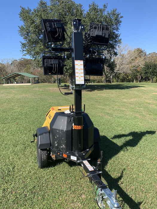 2022 Allmand NLV3GR (4) LED Light Fixture 350W, 23' Vertical Mast, 3kW Prime, Towable