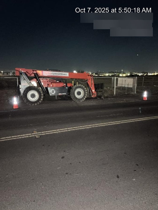 2019 Manitou MTA8044 74hp T4F, Open ROPS, Cab and Boom LED work lights, Auxiliary Hydraulics, Solid Tires, Amber strobe, Lift Hook 66" Carriage, 60" Forks