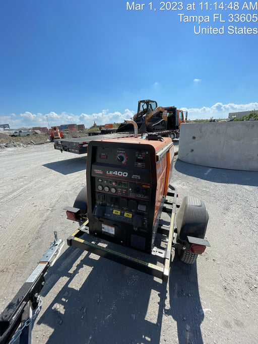 2022 Lincoln Electric LE400 Kubota V1505, Trlr, Cable Rack, Light Kit, ES Decals, T3