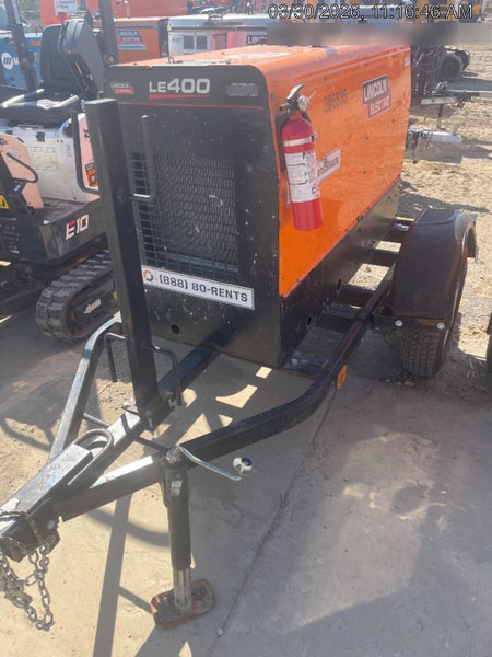 2023 Lincoln Electric LE400 Kubota V1505, Trlr, Cable Rack, Light Kit, ES Decals, T3