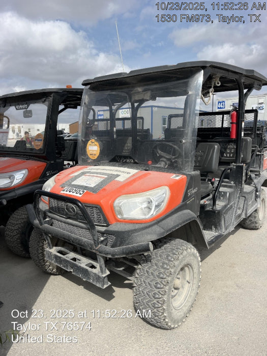 2022 Kubota RTV-X1140W-H Plastic Canopy, Windshield Acrylic Clear, LED Strobe Light, Wire Harness Kit, Back up Alarm