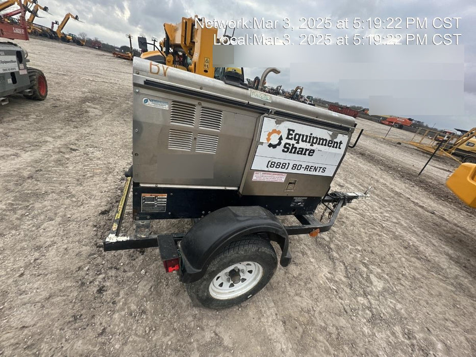 2019 Lincoln Electric Vantage 322 Welder Ready-Pak 3, Two wheel trailer, Fender and Light kit, Cable Rack