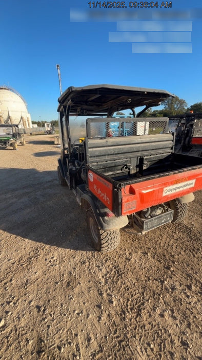 2022 Kubota RTV-X1140W-H Plastic Canopy, Windshield Acrylic Clear, LED Strobe Light, Wire Harness Kit, Back up Alarm
