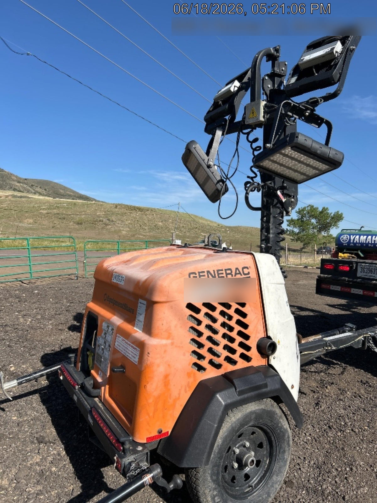 2024 Generac MLT2 Diesel, Flex Switch 120V Input, Powerzone Controller, 
(4) 320W LED Lights, 4kW Generator, 39.9 Gal Fuel Tank, 2" Ball, T3