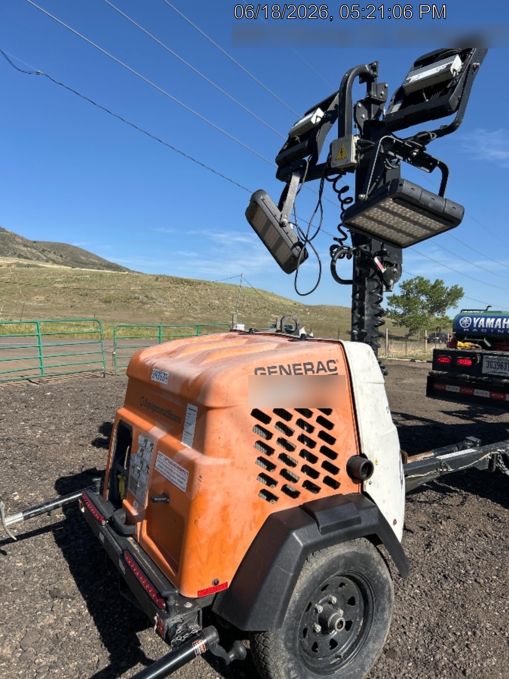 2024 Generac MLT2 Diesel, Flex Switch 120V Input, Powerzone Controller, 
(4) 320W LED Lights, 4kW Generator, 39.9 Gal Fuel Tank, 2" Ball, T3
