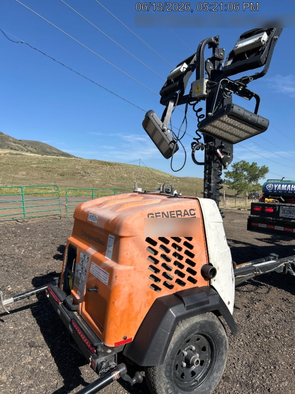 2024 Generac MLT2 Diesel, Flex Switch 120V Input, Powerzone Controller, 
(4) 320W LED Lights, 4kW Generator, 39.9 Gal Fuel Tank, 2" Ball, T3