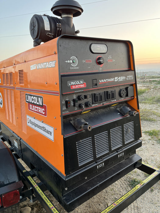 2021 Lincoln Electric Vantage 549X Ready Pak 3, ORANGE (includes trailer, cable rack, fender light kit)