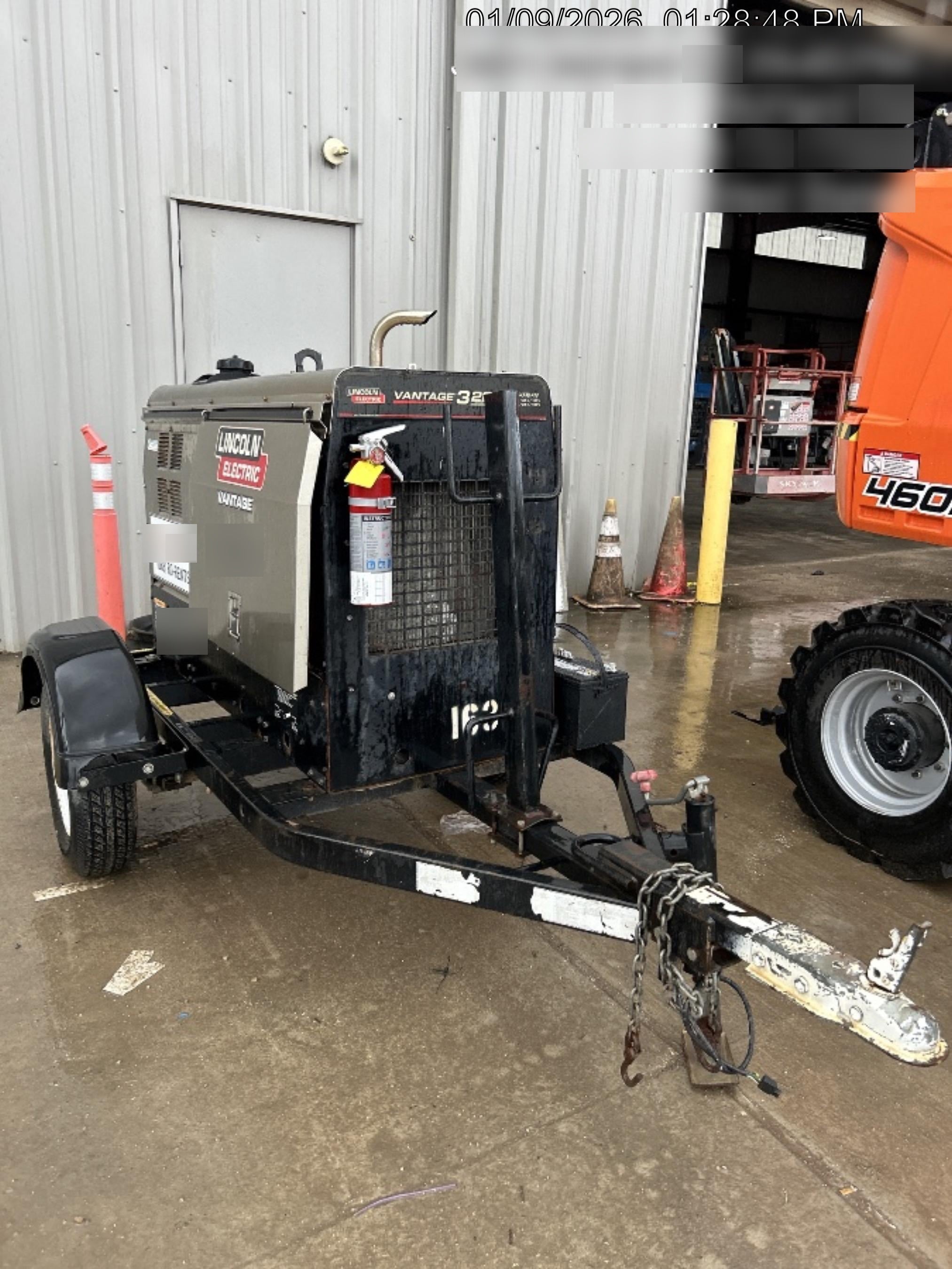 2018 Lincoln Electric Vantage 322 Lincoln Vantage 322 Welder Ready Pak 3 - Vantage 322, Trailer, Fender and light kit, Cable rack