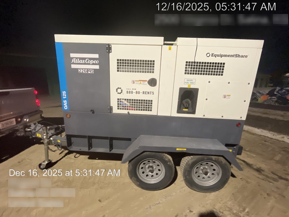 2022 ATLAS COPCO QAS 125