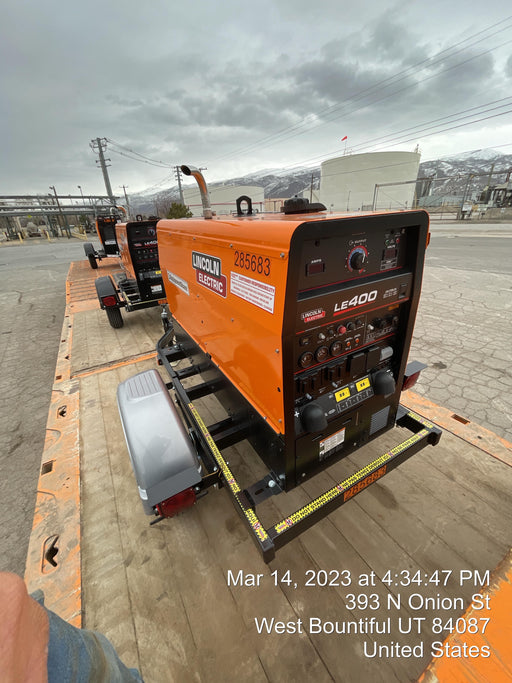 2022 Lincoln Electric LE400 Kubota V1505, Trlr, Cable Rack, Light Kit, ES Decals, T3