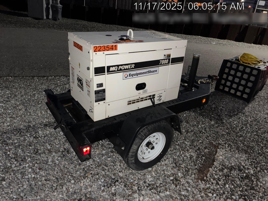 2022 Multiquip DA7000SSA3 Kubota Diesel, Trailer Mounted Package