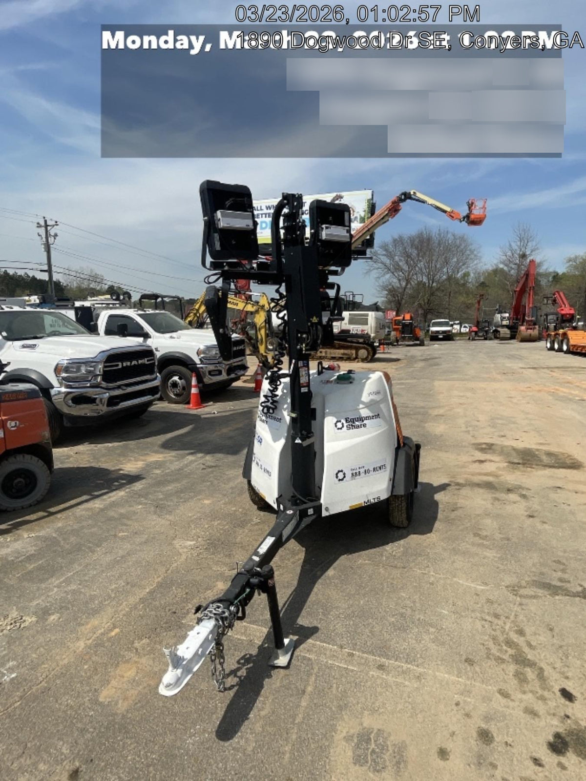 2024 Generac MLT2 Diesel, Flex Switch 120V Input, Powerzone Controller, 
(4) 320W LED Lights, 4kW Generator, 39.9 Gal Fuel Tank, 2" Ball, T3
