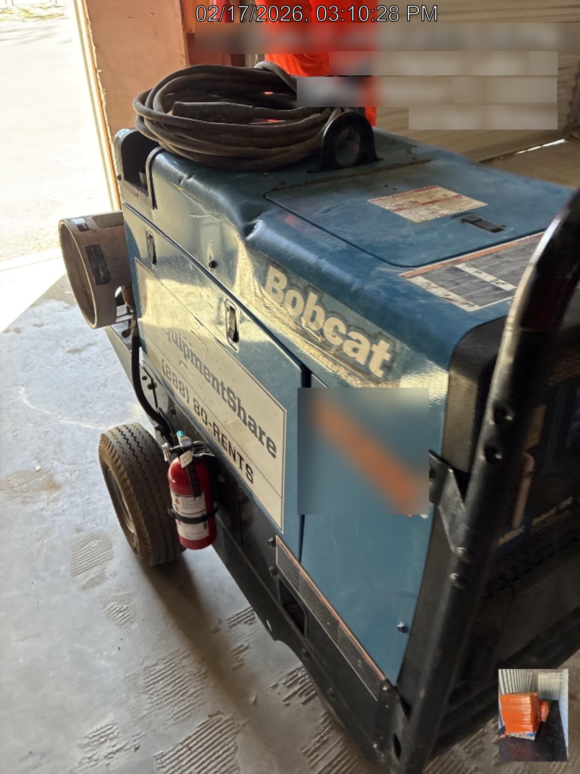 2020 Miller Electric BOBCAT 250 Part #951600 PKG-250 amp Propane Welder, Standard w/Running Gear, Bracket, Hos