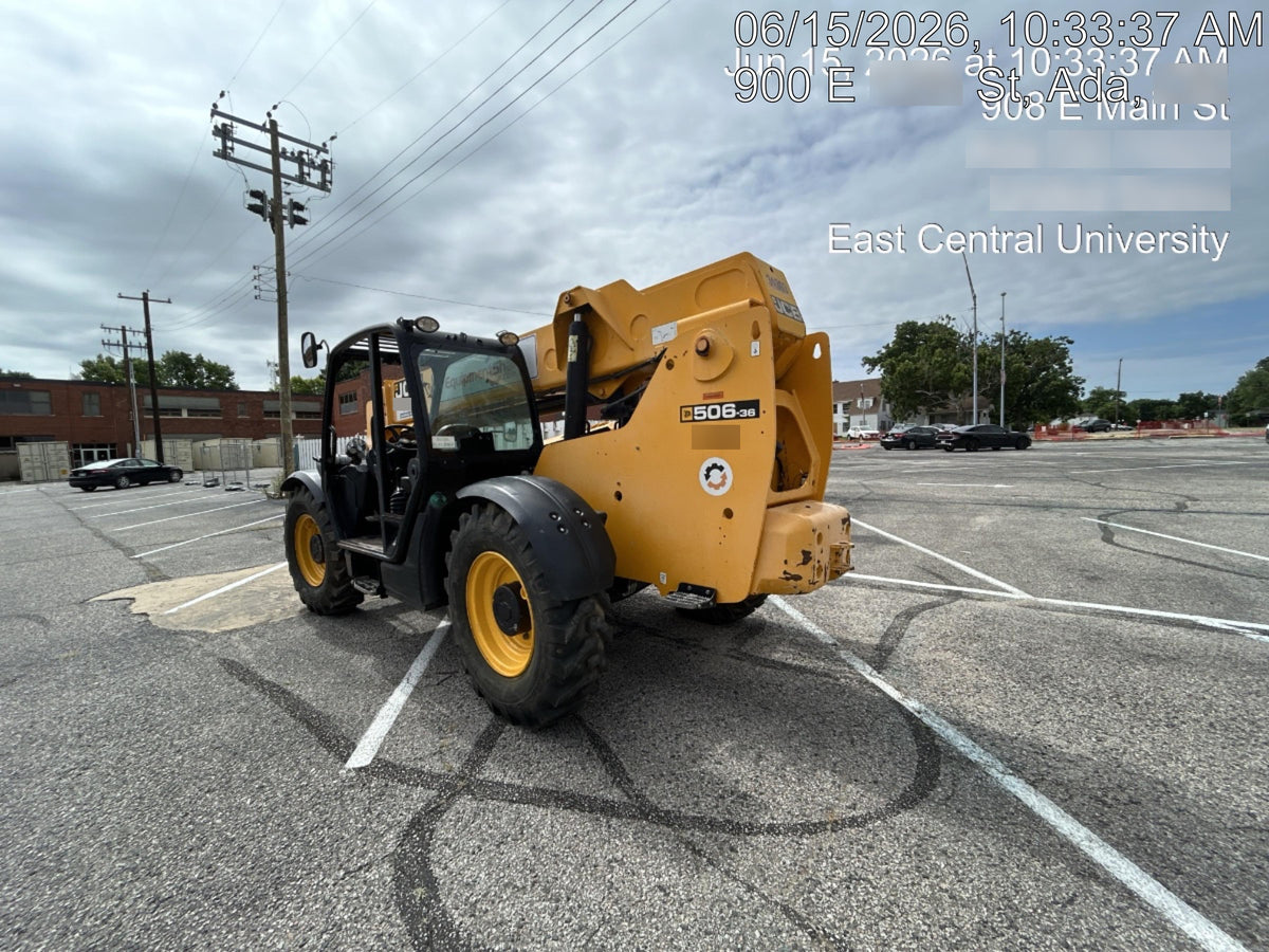 2019 JCB 506-36 Canopy, 74 HP, Foam Filled Tires, STD Worklight, Beacon, Aux Hydraulics, Lifting Eye, Back up Alarm 48" Carriage/48" Forks