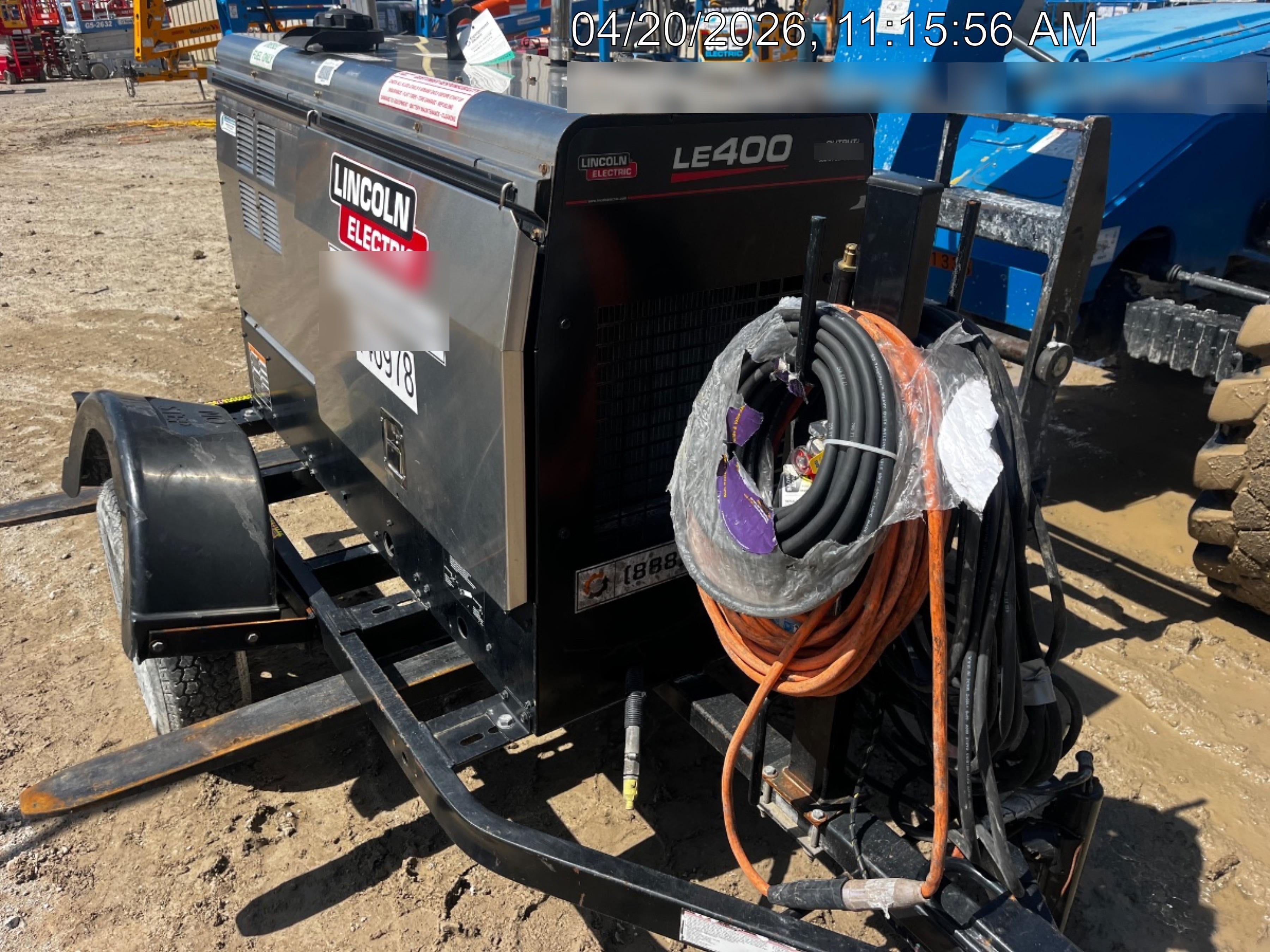 2024 Lincoln Electric LE400 Kubota V1505, Trlr, Cable Rack, Light Kit, ES Decals, T3