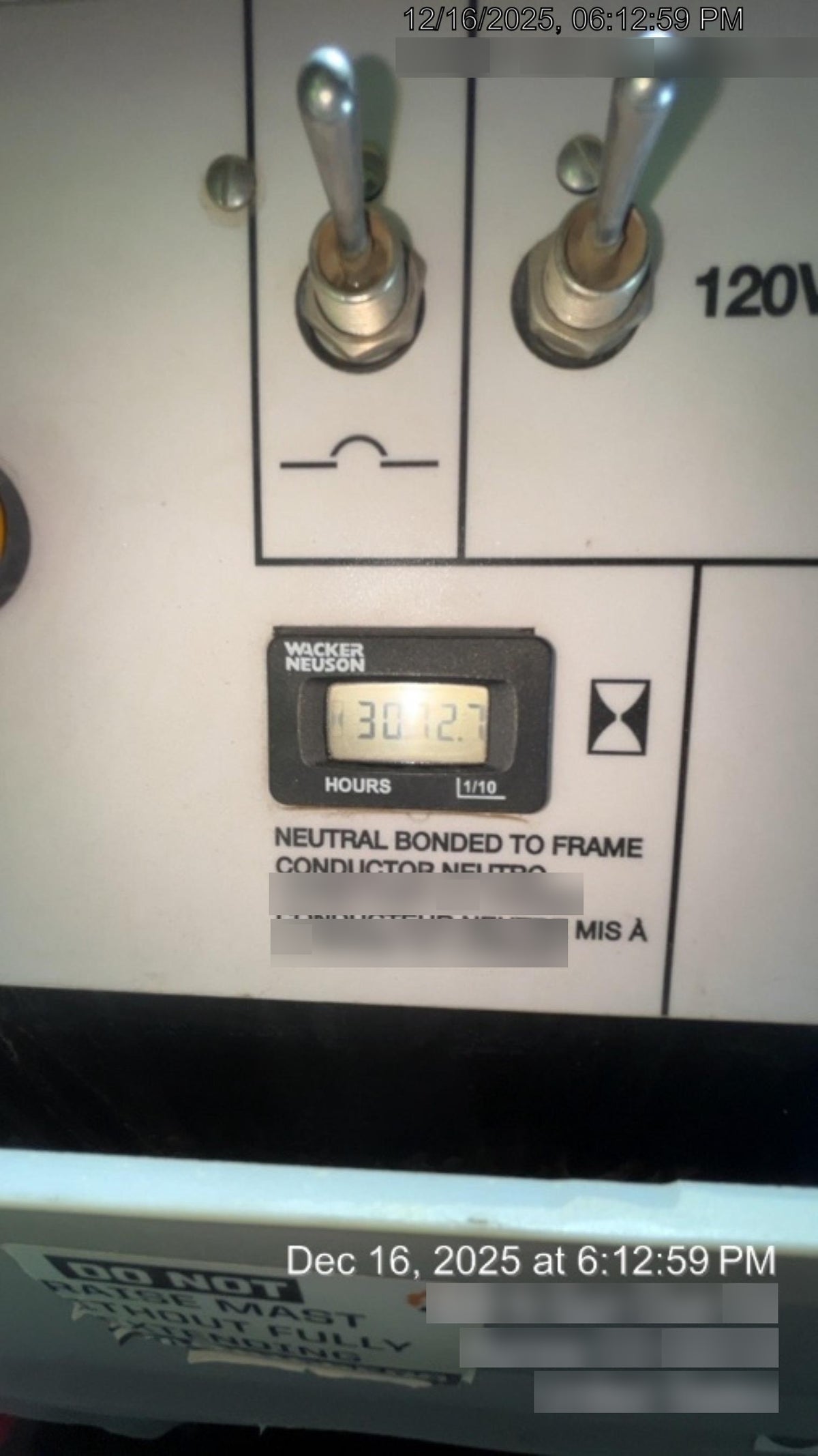 2019 Wacker Neuson LTV6L-MH Mobile Light Tower w/Fuel Level Sensor Installed