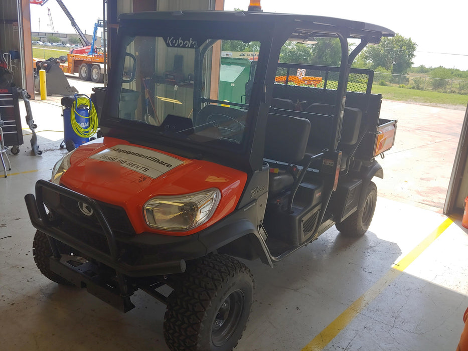 Kubota RTV-X1140W-H Kubota RTVX1140WH 4wd Utility Cart, LED Strobe, Windshield Tempered Glass, Pastic Canopy, Wire Harness Kit, Backup Alarm