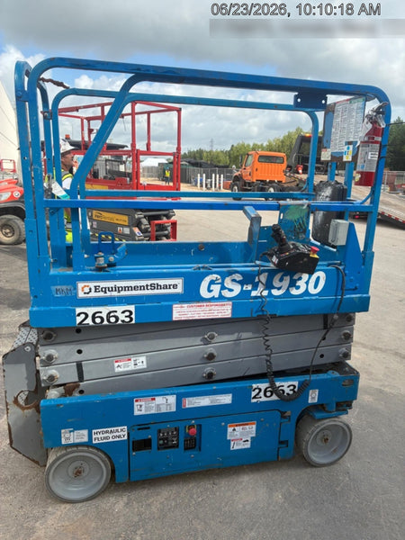 2017 Genie GS-1930 Genie GS-1930 Scissor Lift