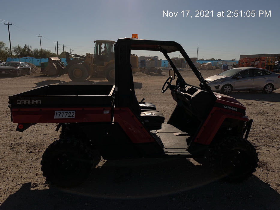 2021 Yanmar YU1000 Canopy, Steel Wheel, Poly WindShield, Beacon, Backup Alarm