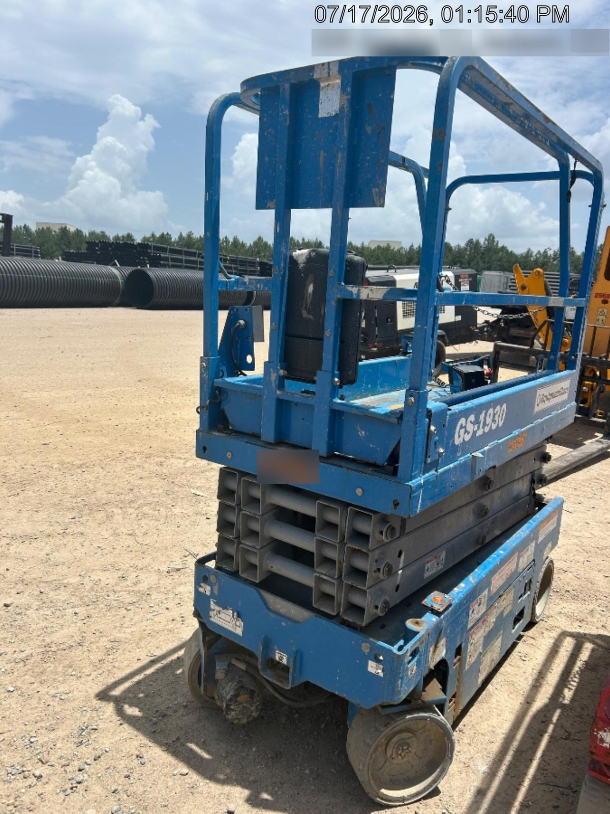 2019 Genie GS-1930 Fixed Rails with Chain Entry
