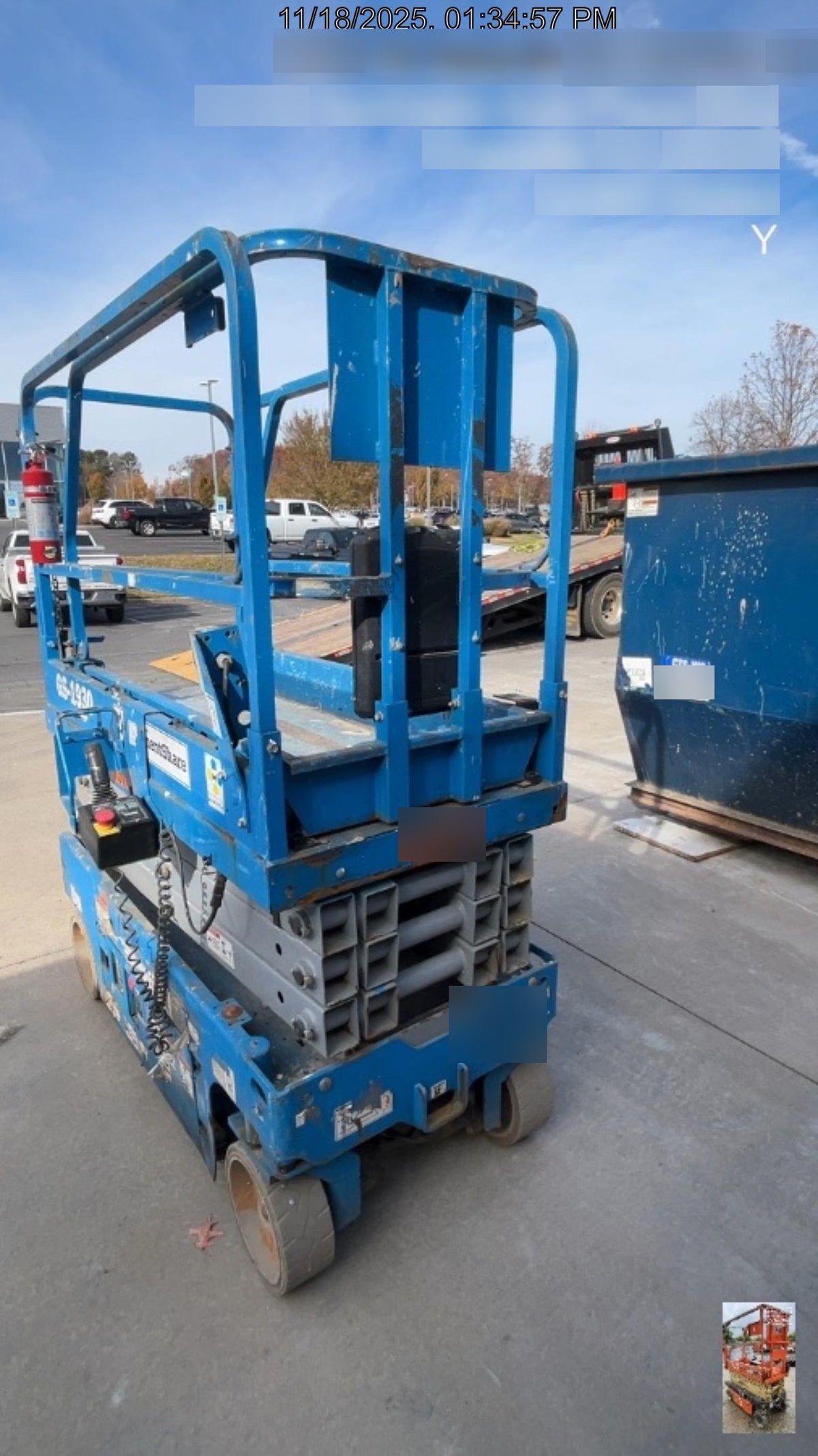 2020 Genie GS-1930 Fixed rails with chain entry gate - Pre A92.20