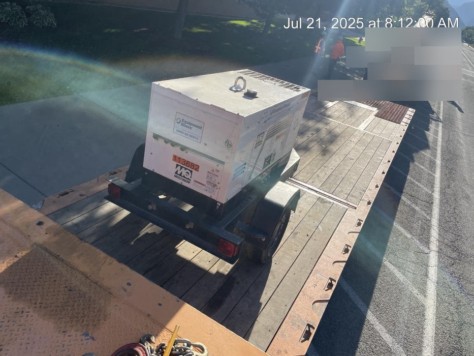 2020 Multiquip DLW400ESA4 400 amp Welder, 14kW, 120/240V, T4F Kubota, Trailer