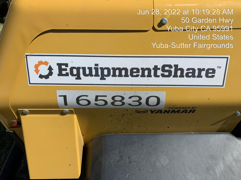 2021 Allmand NLV3GR (4) LED Light Fixture 350W, 23' Vertical Mast, 3kW Prime, Towable, Deep Sea L401, Leveling Jacks, Yanmar T4F 5.8hp