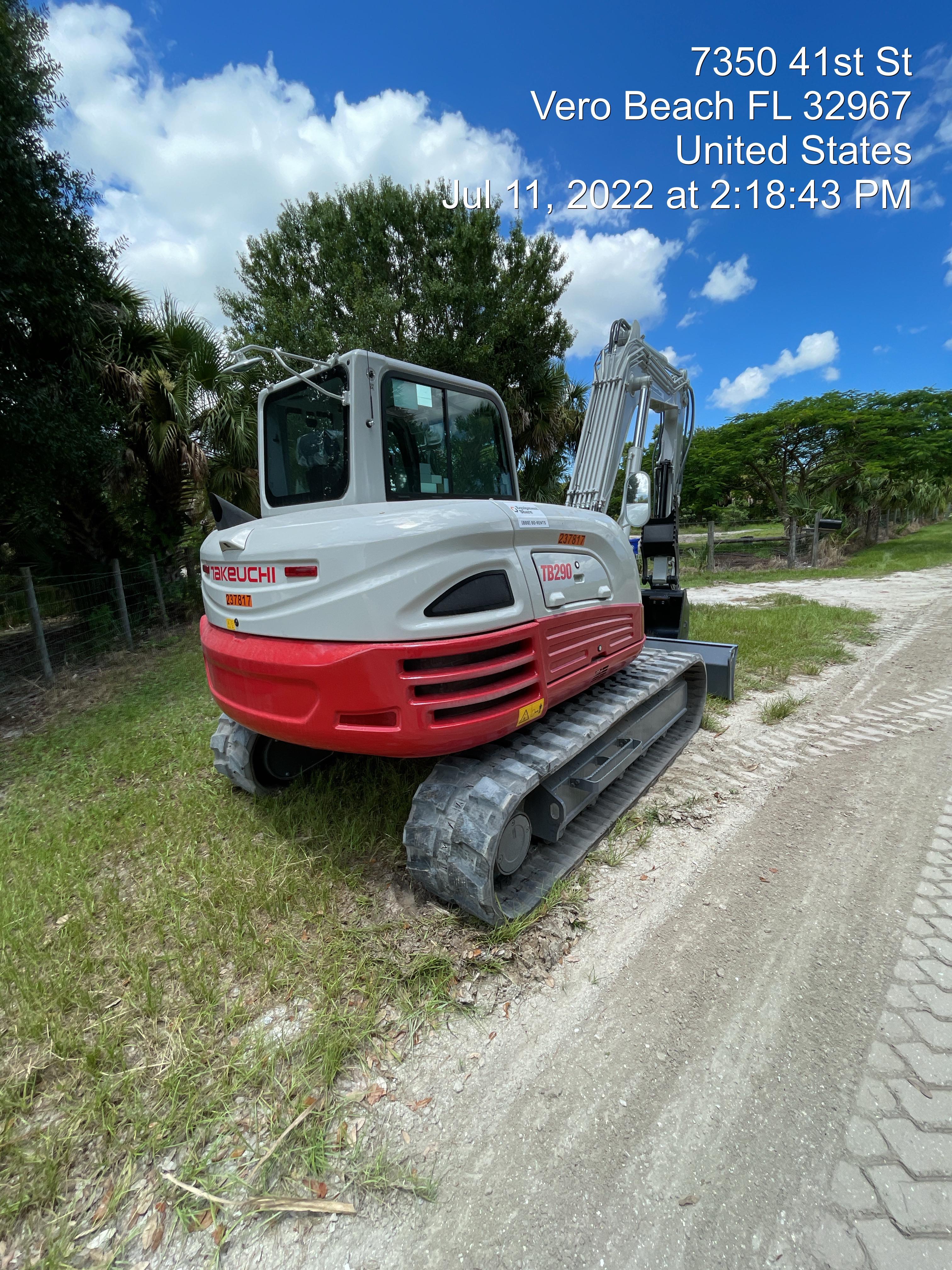 2022 TAKEUCHI TB290-CR