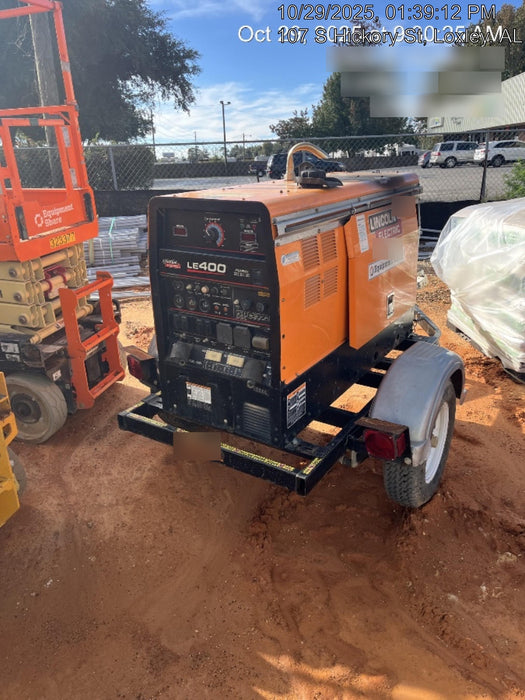 2022 Lincoln Electric LE400 Kubota V1505, Trlr, Cable Rack, Light Kit, ES Decals, T3