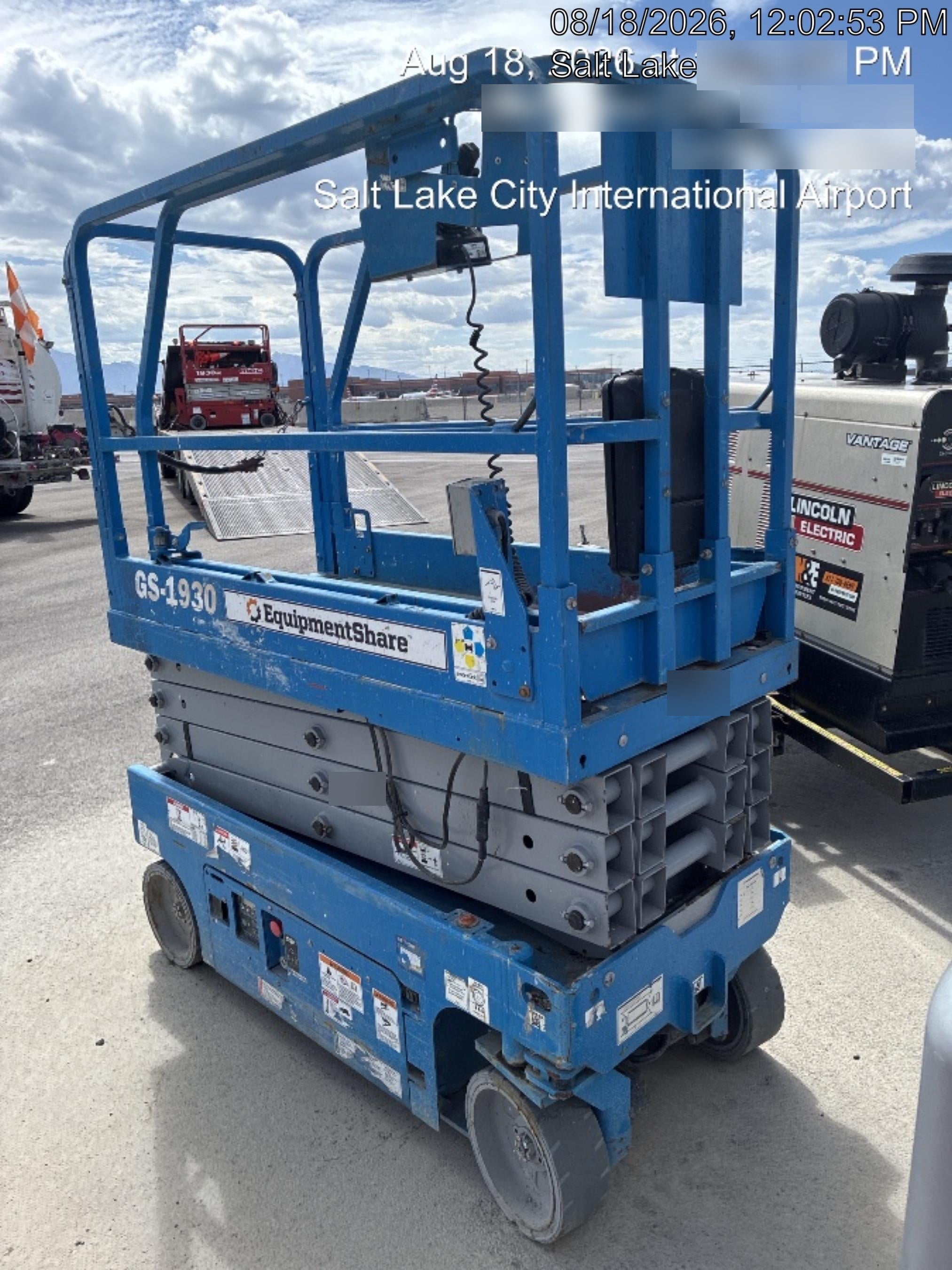 2020 Genie GS-1930 Fixed rails with chain entry gate - Pre A92.20